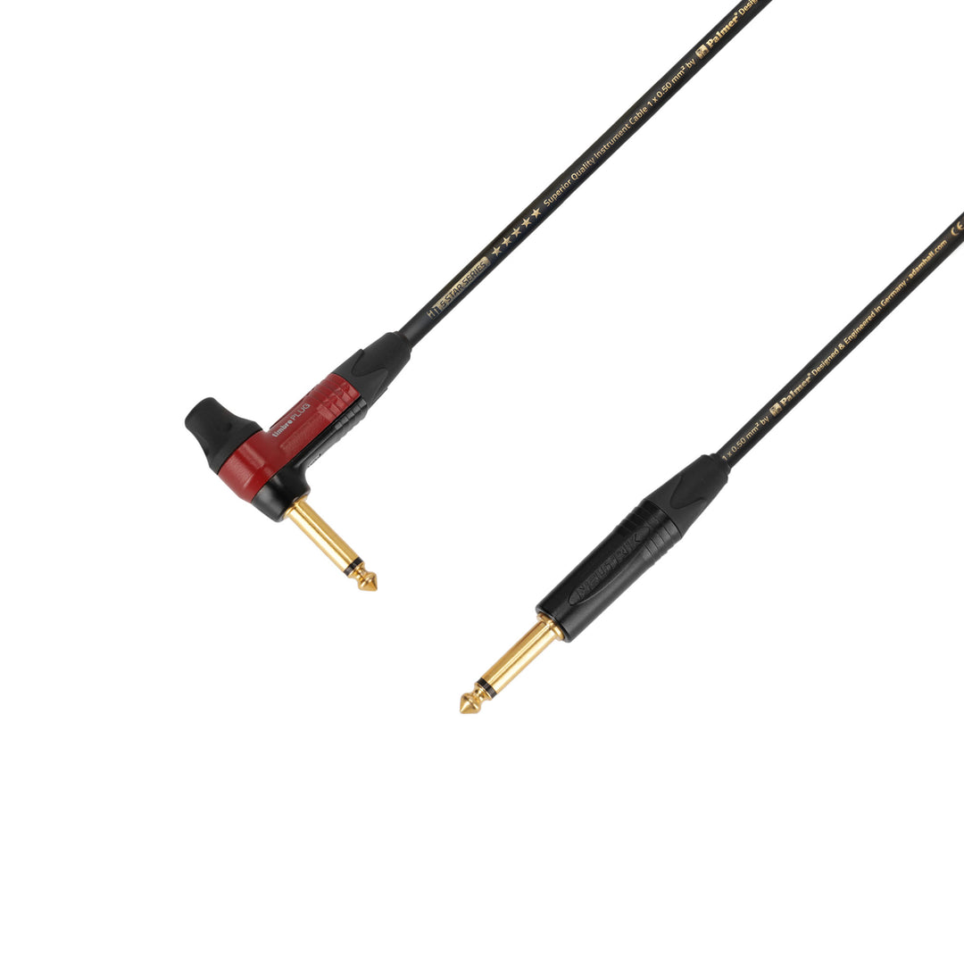 Adam Hall Cables 5 STAR IPR 0600 PALMER® CABLE TIMBRE - Instrumentkabel | Palmer® & Neutrik timbrePLUG® vinklad jack till jack TS | 6 m