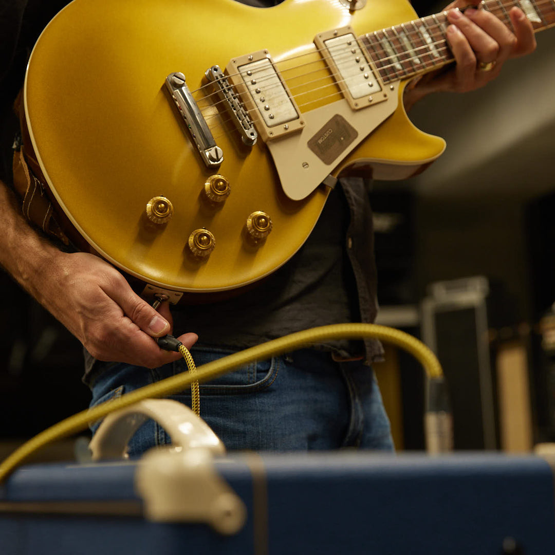 Adam Hall-kablar 5 STAR IRP 0450 VINTAGE - Instrumentkabel | Vintage Neutrik® vinkeljack TS x jack TS | 4,5 m