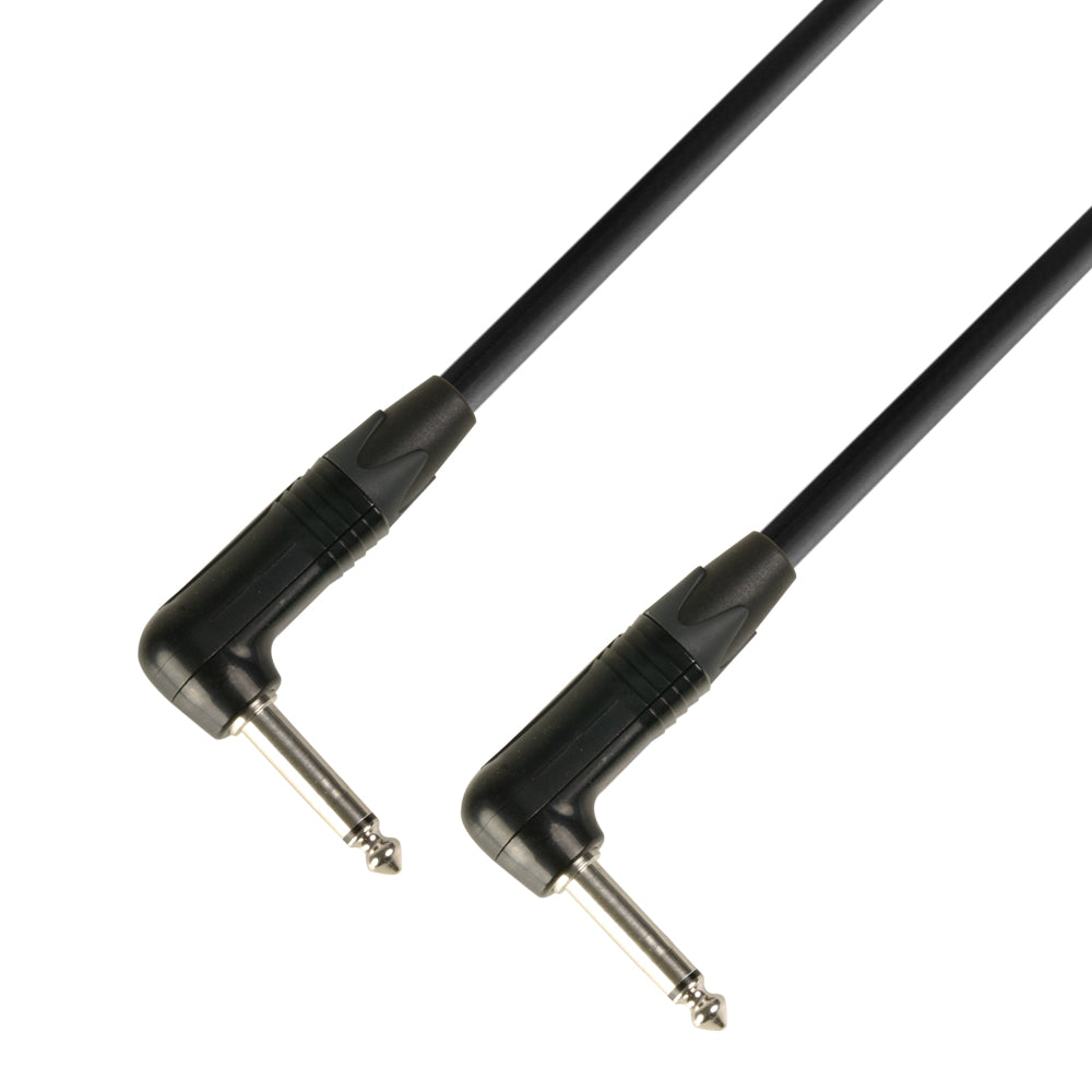 Neutrik Instrument Cable 6,3 mm Vinkel Jack Mono till 6,3 mm Vinkel Jack Mono (15 cm)