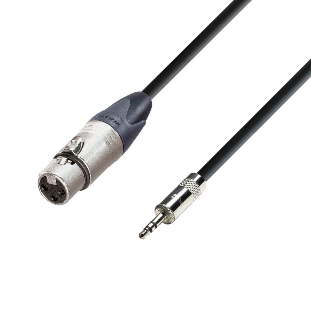 Adam Hall Cables 5 STAR MYF 0150 - Balanserad kabel | Neutrik® XLR hona x Rean® minijack TRS | 1,5 m