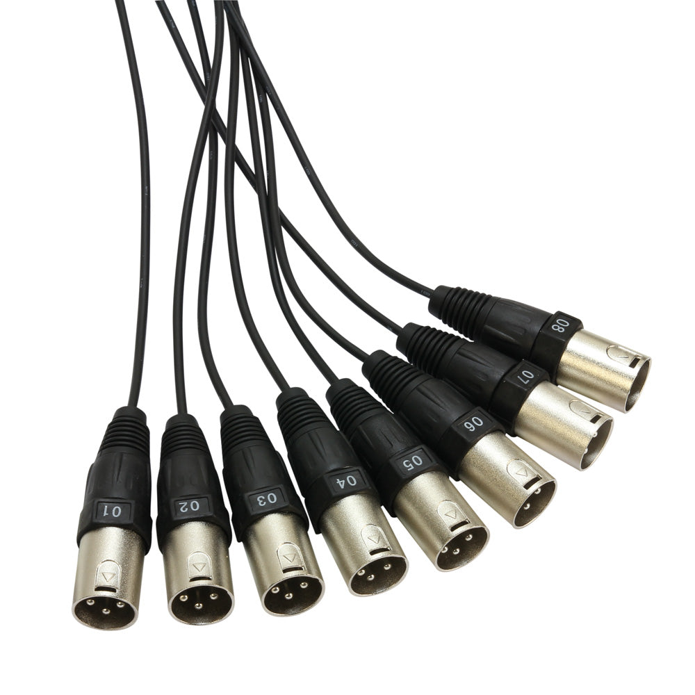 Multikabel med Stage Box 8/0 (10 m)