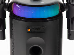 PartyZone Karaoke Set med 2 Mikrofoner (Svart) & LED PAR-ASTRO 2-i-1 Diskoljus