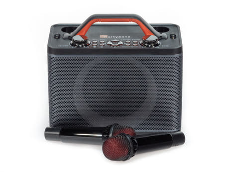 Bluetooth-högtalare med 2 mikrofoner (Svart)