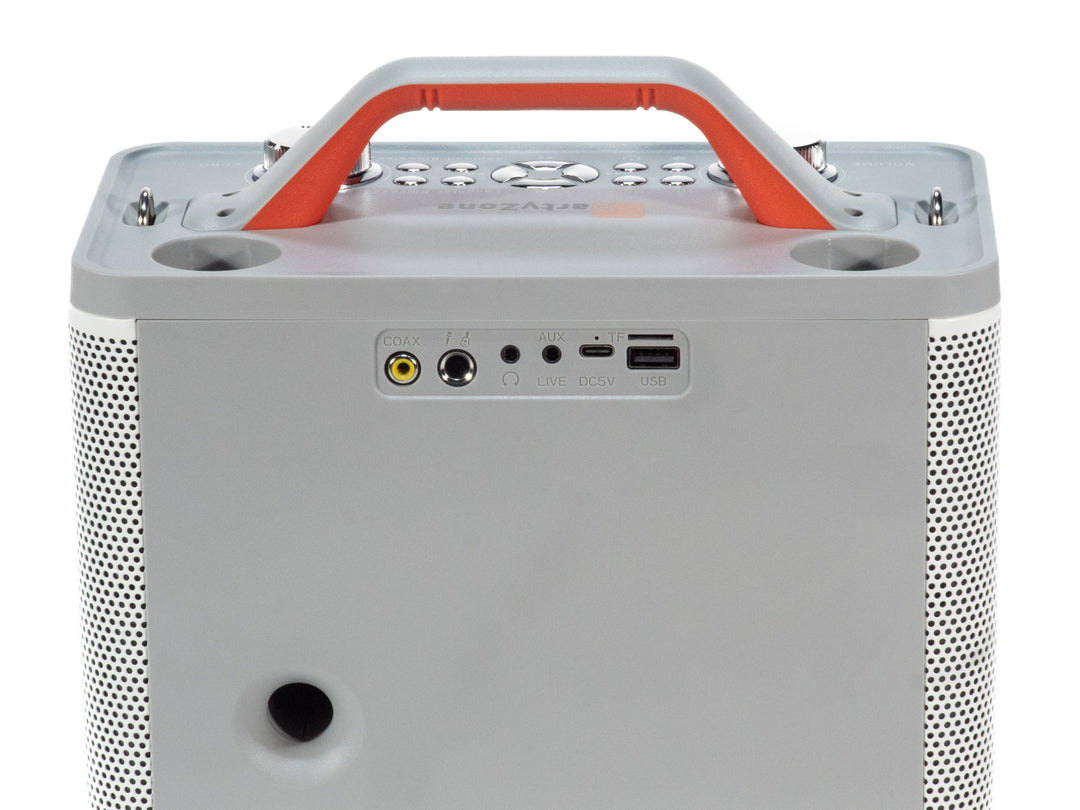 Bluetooth-högtalare med 2 mikrofoner (Vit)