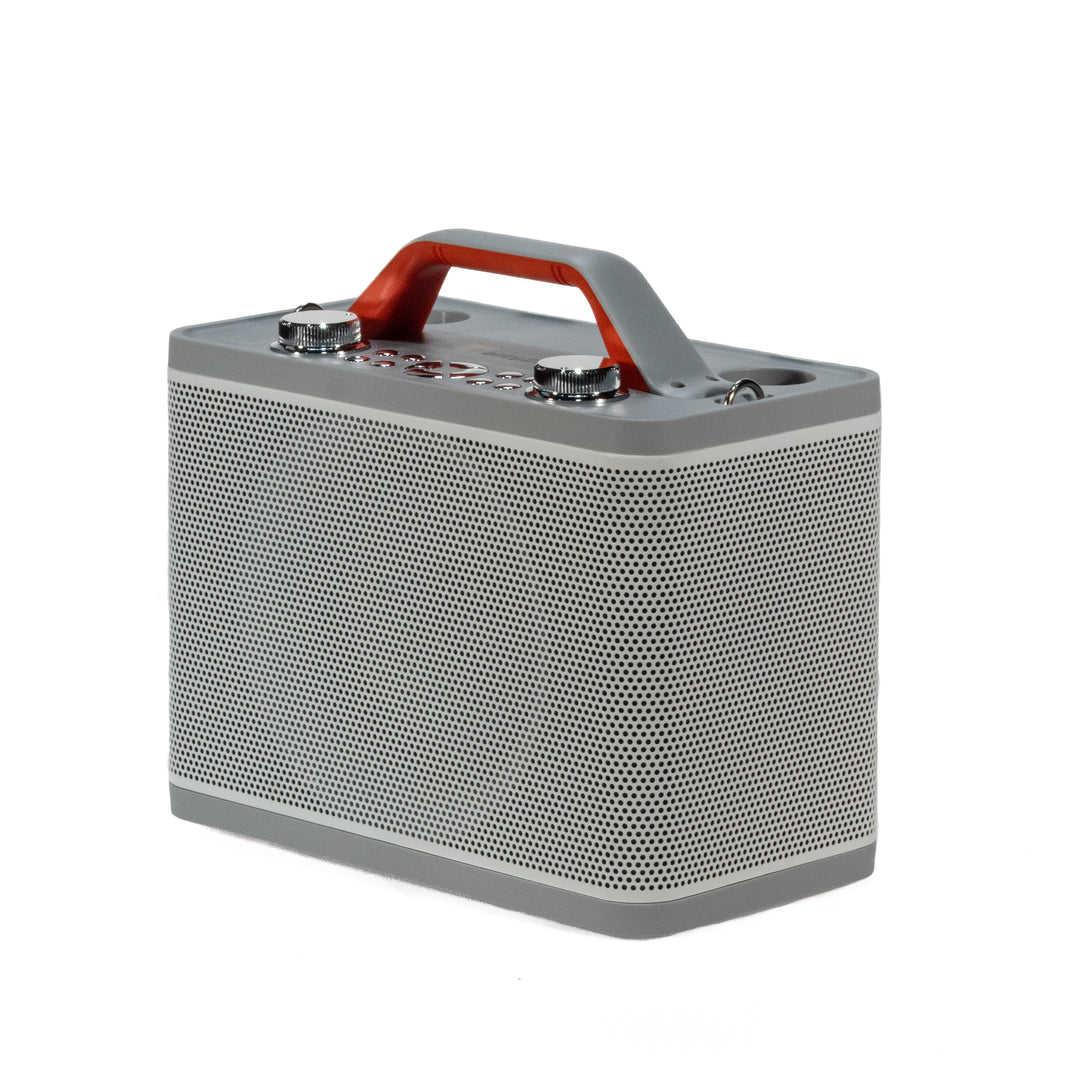Bluetooth-högtalare med 2 mikrofoner (Vit)