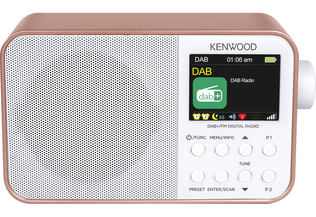 Kenwood CRM30DABR DAB+ Radio (rosa Gold )