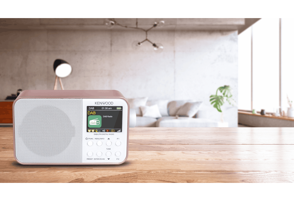 Kenwood CRM30DABR DAB+ Radio (rosa Gold )