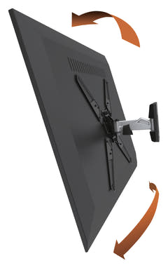 TV Väggfäste Helt rörligt 26-42"30 kg Silver / Svart