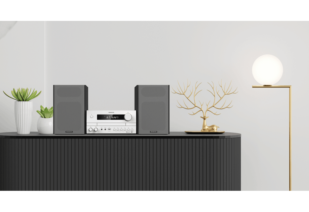 Kenwood M-822DAB Minisystem med Bluetooth och DAB+ (Vit)