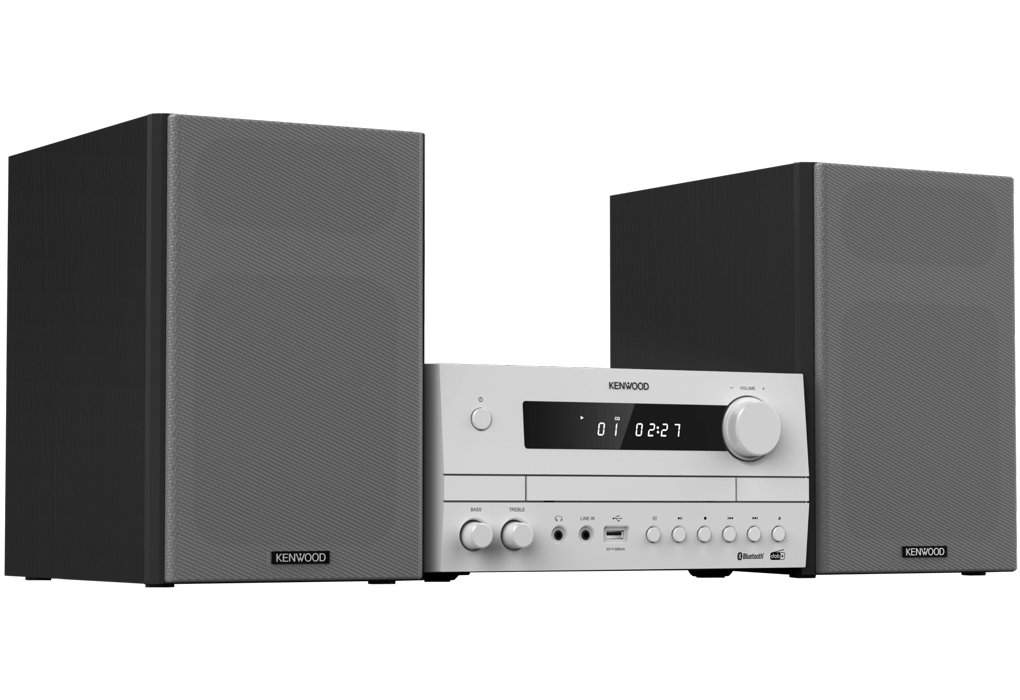 Kenwood M-822DAB Minisystem med Bluetooth och DAB+ (Vit)