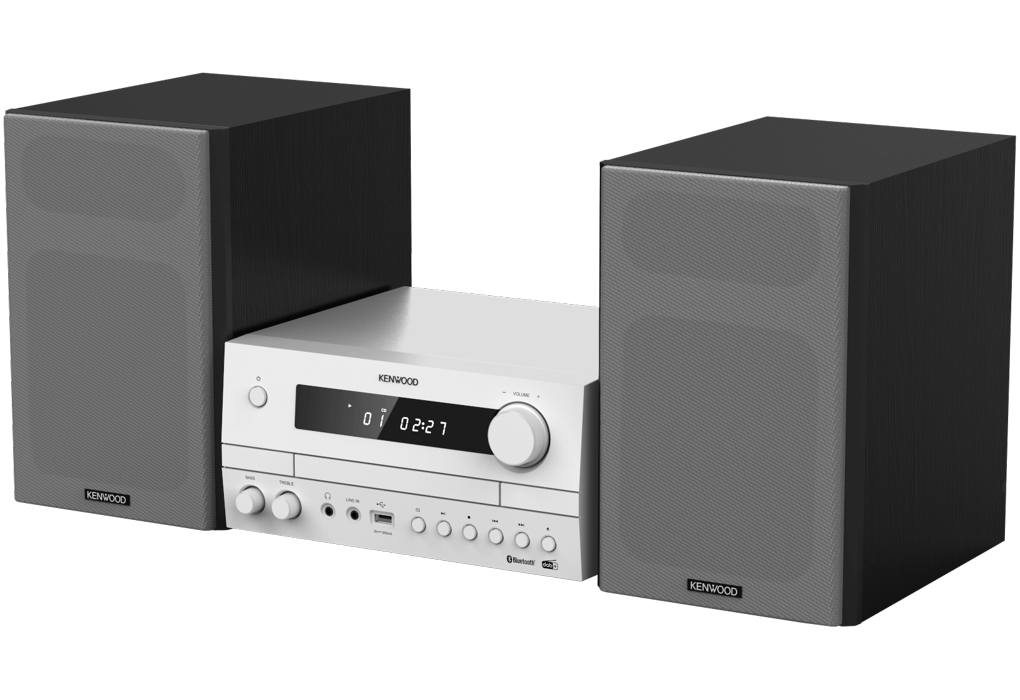 Kenwood M-822DAB Minisystem med Bluetooth och DAB+ (Vit)