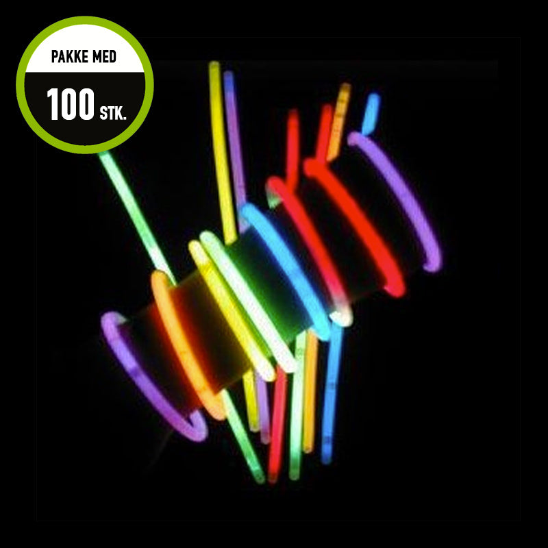 Glowsticks 100 st. (Blandade färger)