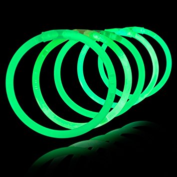 Glowstick armband 100 st. (Fast farg)
