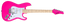 Kramer Focus VT-211S elgitarr (varm rosa)