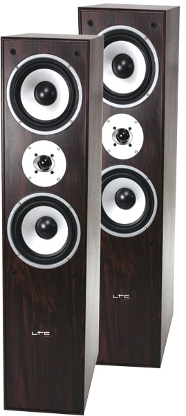 HiFi-golvhögtalarset (valnöt, 350W)