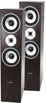 HiFi-golvhögtalarset (valnöt, 350W)