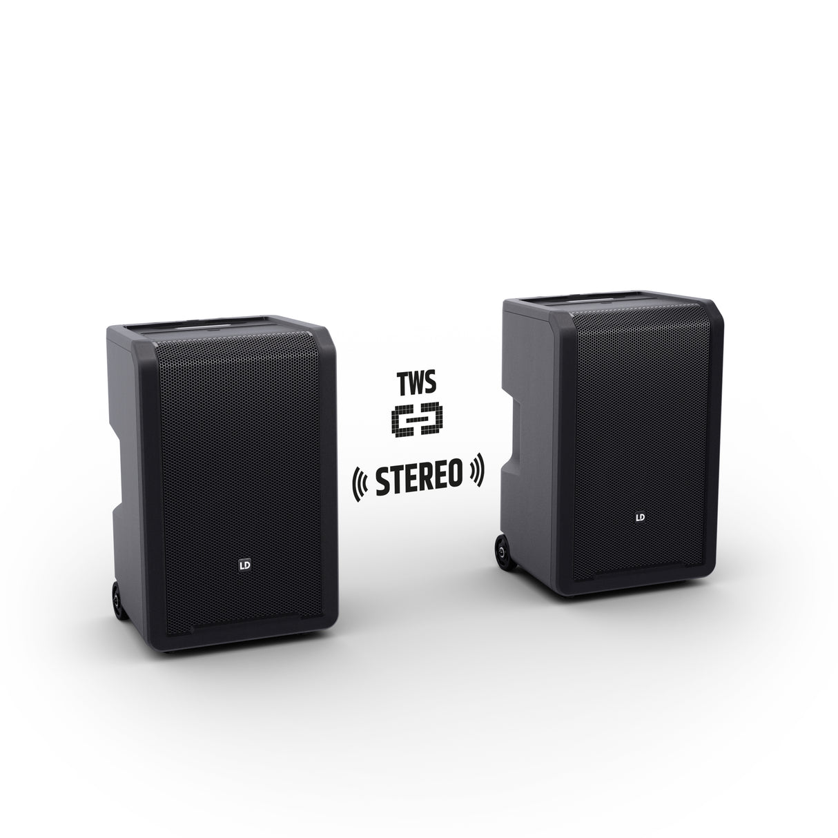 LD Systems ANNY® 10 HBH 2 B8 - 10" portabelt batteridrivet Bluetooth® PA-system med mixer, 1x trådlös handhållen och 1x headsetmikrofon (inkl. bodypack)