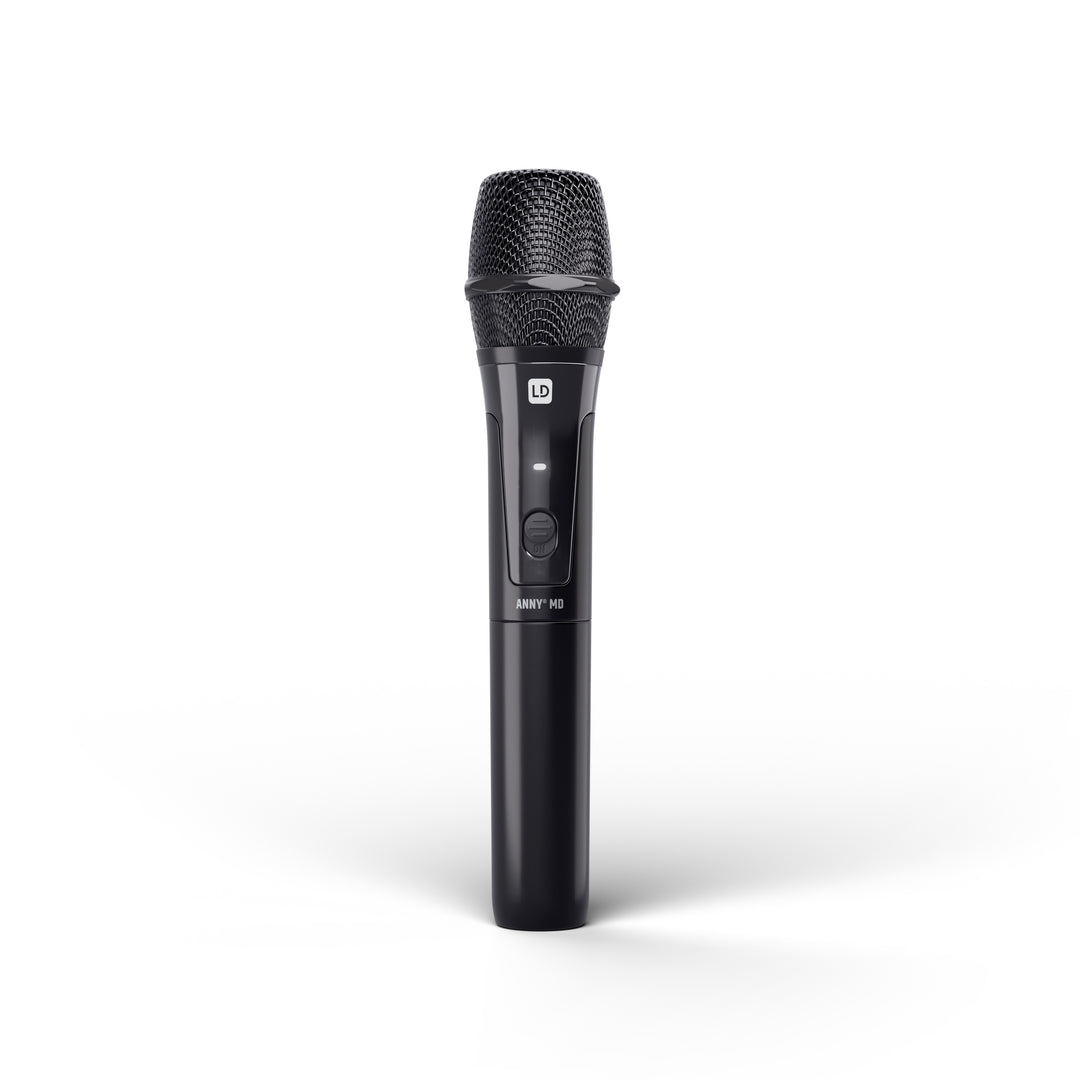LD Systems ANNY® 10 HHD B5 - 10" bärbart batteridrivet Bluetooth® PA-system med mixer och 1x trådlös handhållen mikrofon