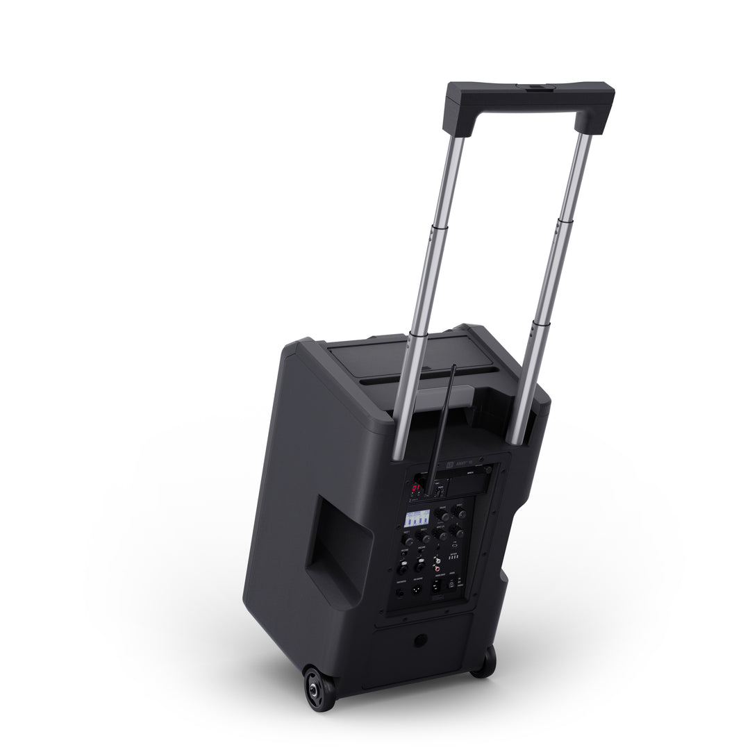 LD Systems ANNY® 10 HHD B5 - 10" bärbart batteridrivet Bluetooth® PA-system med mixer och 1x trådlös handhållen mikrofon