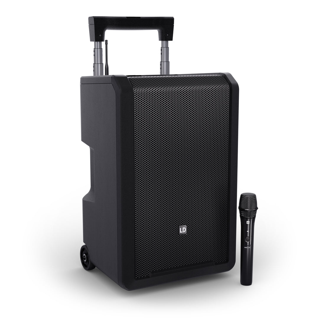 LD Systems ANNY® 10 HHD B6 - 10" portabelt batteridrivet Bluetooth® PA-system med mixer och 1x trådlös handhållen mikrofon