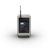 LD Systems ANNY® 8 BPH B5 G - Portabel batteridriven Bluetooth® PA-högtalare med mixer och 1x headsetmikrofon (inkl. bodypack), Urban Grey