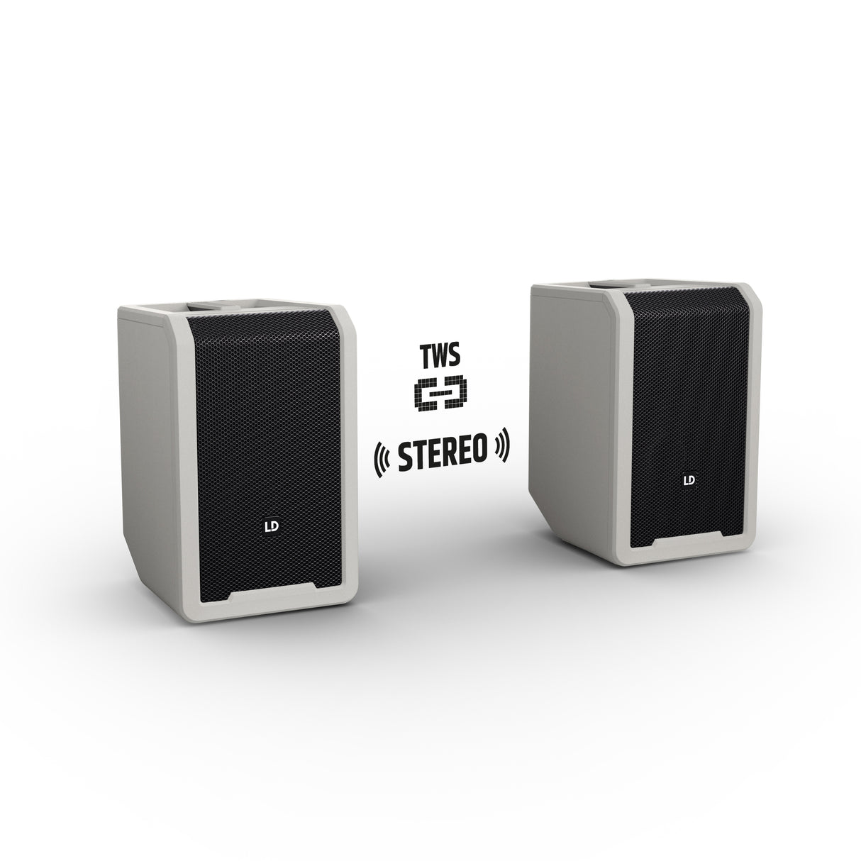 LD Systems ANNY® 8 G - Portabel batteridriven Bluetooth® PA-högtalare med mixer, Urban Grey