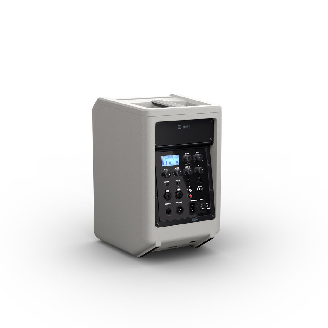 LD Systems ANNY® 8 G - Portabel batteridriven Bluetooth® PA-högtalare med mixer, Urban Grey