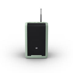 LD Systems ANNY® 8 HHD B5 GN - Portabel batteridriven Bluetooth® PA-högtalare med mixer och 1x trådlös handhållen mikrofon, Adventure Green