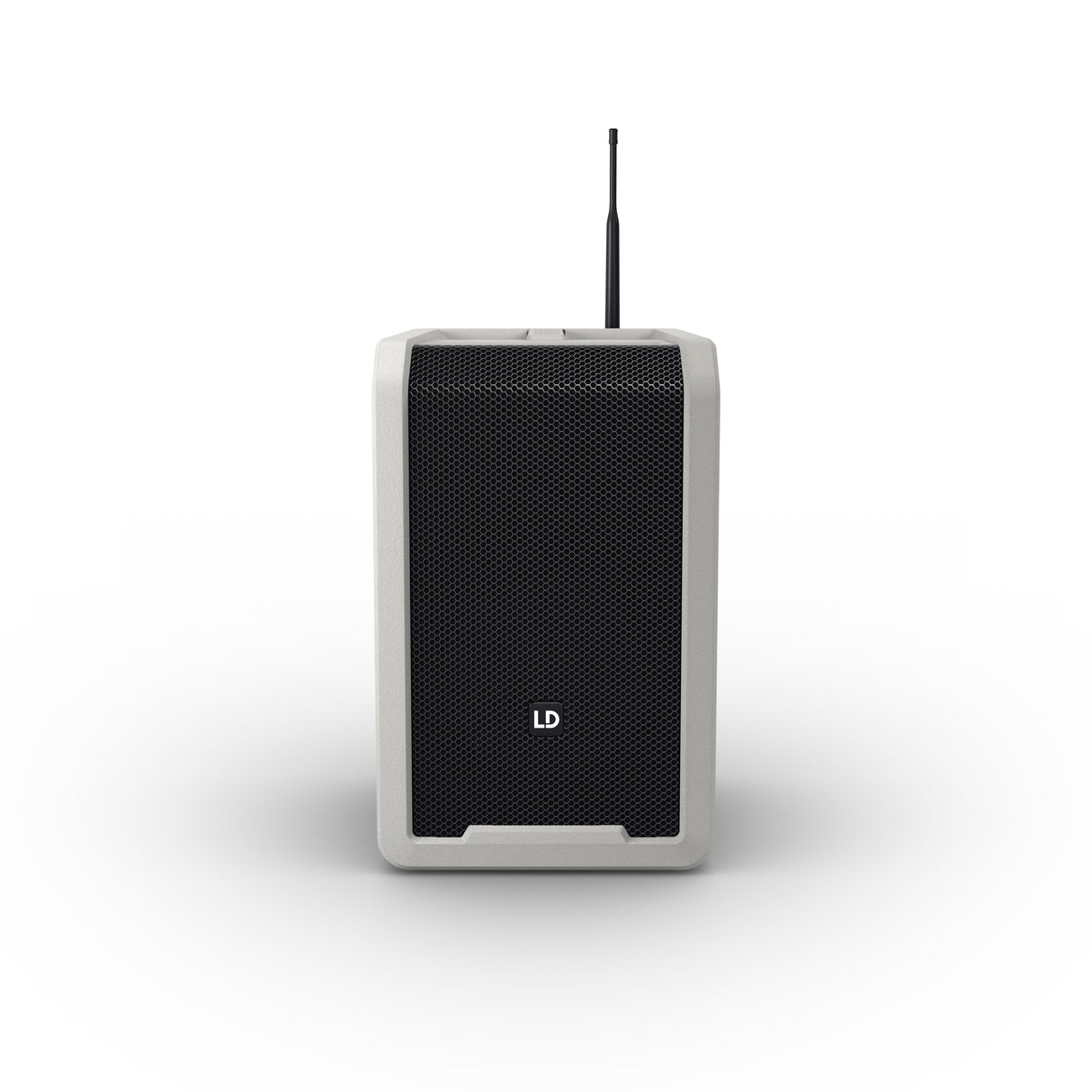 LD Systems ANNY® 8 HHD B5 G - Portabel batteridriven Bluetooth® PA-högtalare med mixer och 1x trådlös handhållen mikrofon, Urban Grey