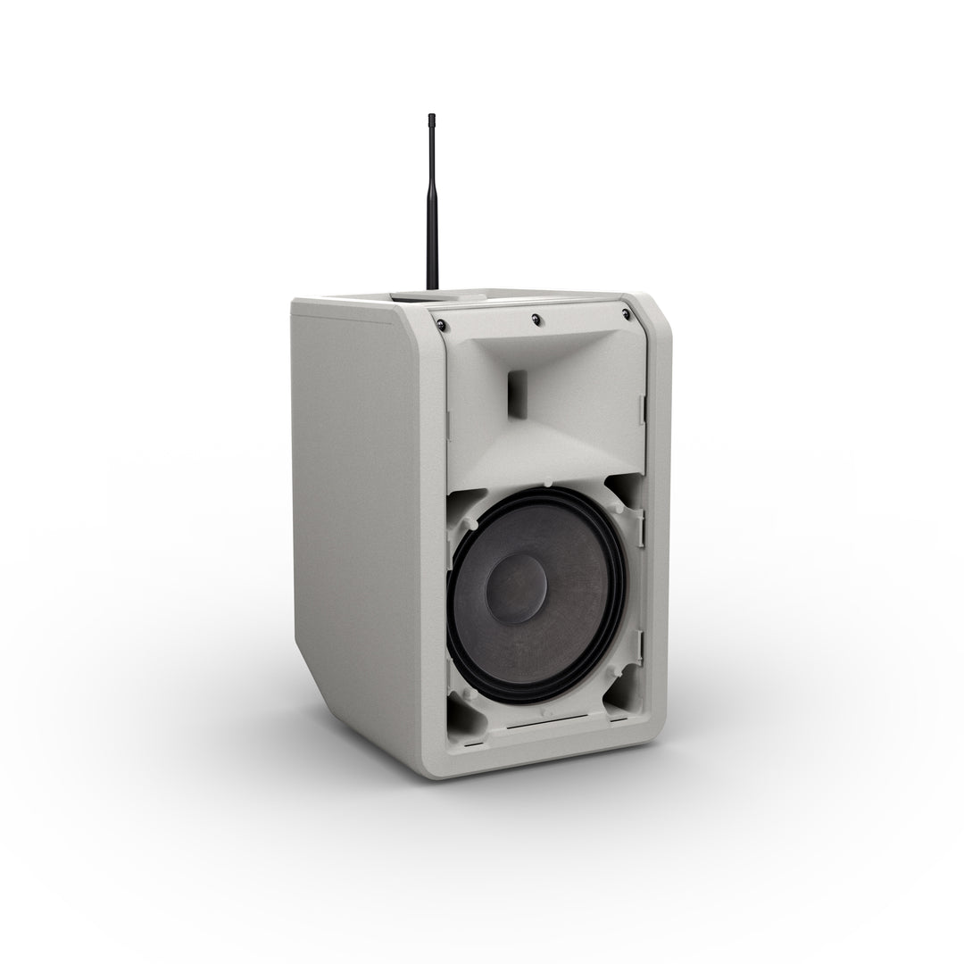 LD Systems ANNY® 8 HHD B5 G - Portabel batteridriven Bluetooth® PA-högtalare med mixer och 1x trådlös handhållen mikrofon, Urban Grey