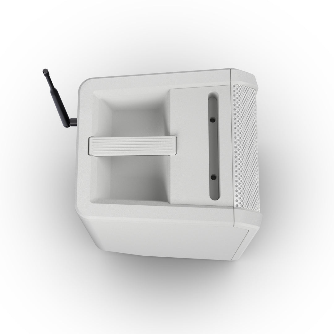 LD Systems ANNY® 8 HHD B5 W - Portabel batteridriven Bluetooth® PA-högtalare med mixer och 1x trådlös handhållen mikrofon, Ren vit