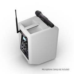 LD Systems ANNY® 8 HHD B6 W - Portabel batteridriven Bluetooth® PA-högtalare med mixer och 1x trådlös handhållen mikrofon, Ren vit
