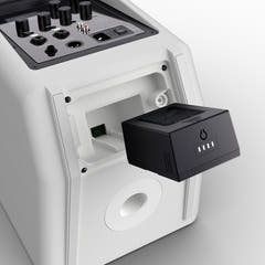 LD Systems ANNY® 8 HHD B6 W - Portabel batteridriven Bluetooth® PA-högtalare med mixer och 1x trådlös handhållen mikrofon, Ren vit