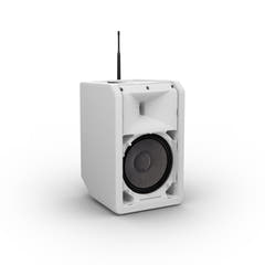 LD Systems ANNY® 8 HHD B6 W - Portabel batteridriven Bluetooth® PA-högtalare med mixer och 1x trådlös handhållen mikrofon, Ren vit