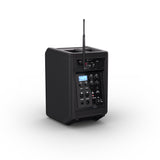 LD Systems ANNY® 8 HHD B6 - Portabel batteridriven Bluetooth® PA-högtalare med mixer och 1 x trådlös handhållen mikrofon, Stage Black