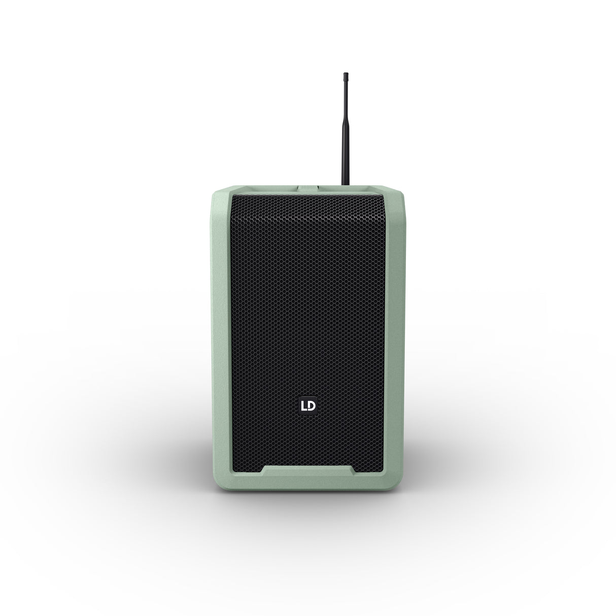 LD Systems ANNY® 8 HHD B8 GN - Portabel batteridriven Bluetooth® PA-högtalare med mixer och 1x trådlös handhållen mikrofon, Adventure Green