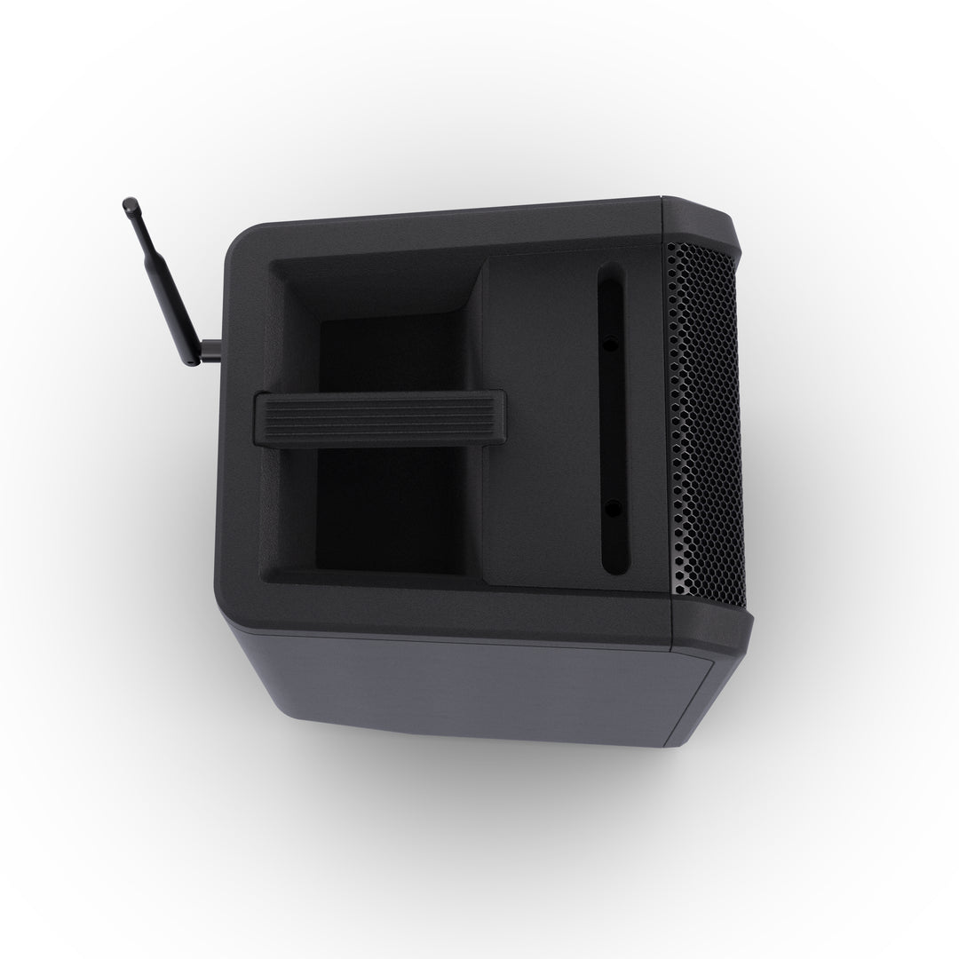 LD Systems ANNY® 8 HHD B8 - Portabel batteridriven Bluetooth® PA-högtalare med mixer och 1 x trådlös handhållen mikrofon, Stage Black