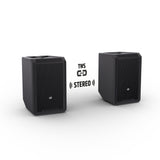 LD Systems ANNY® 8 HHD B8 - Portabel batteridriven Bluetooth® PA-högtalare med mixer och 1 x trådlös handhållen mikrofon, Stage Black