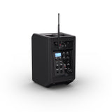 LD Systems ANNY® 8 HHD B8 - Portabel batteridriven Bluetooth® PA-högtalare med mixer och 1 x trådlös handhållen mikrofon, Stage Black