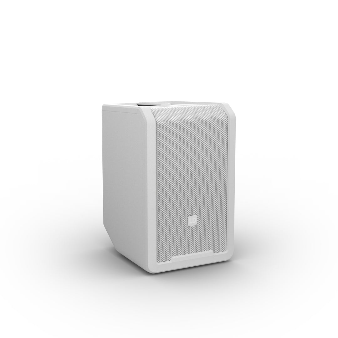 LD Systems ANNY® 8 W - Portabel batteridriven Bluetooth® PA-högtalare med mixer, ren vit