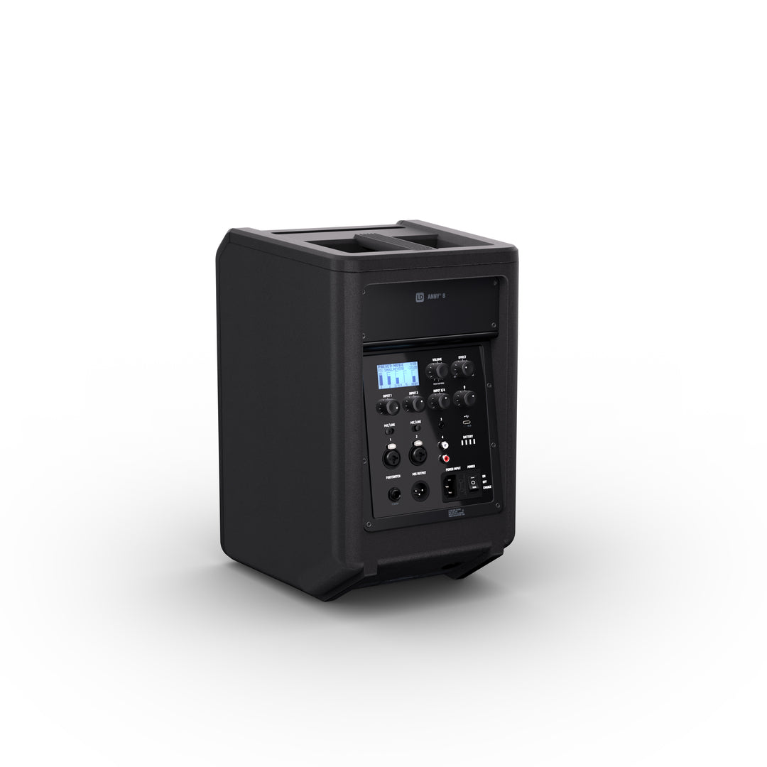 LD Systems ANNY® 8 - Portabel batteridriven Bluetooth® PA-högtalare med mixer, Stage Black