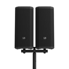 LD Systems DAVE 10 G4X DUAL STAND – Högtalarstång med monteringsgaffel för DAVE 10 G4X