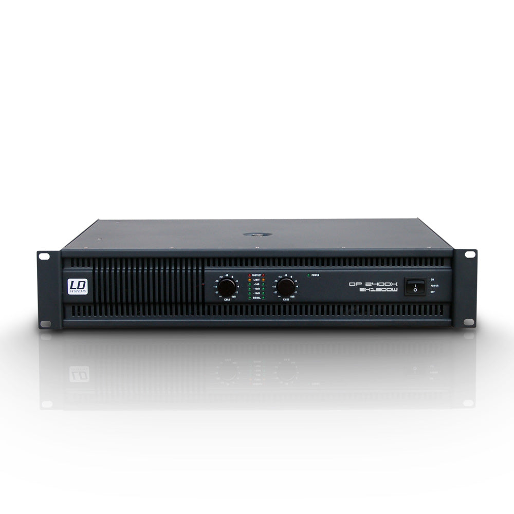 LD Systems DEEP2 2400 X effektförstärkare (2x600W, 8 Ohm)