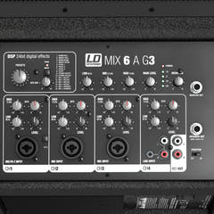 LD Systems MIX 6 A G3 - Aktiv 2-vägs högtalare med integrerad 4-kanals mixer