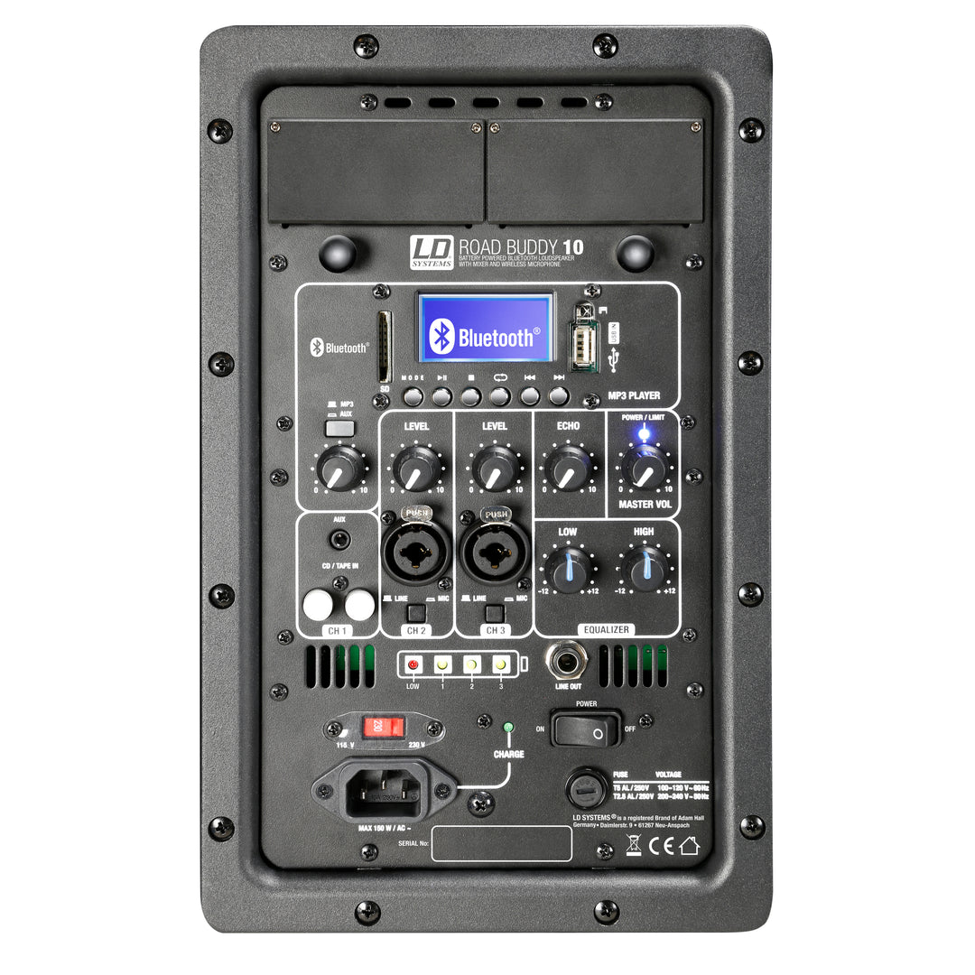LD Systems ROADBUDDY 10 BASIC - Batteridriven Bluetooth-högtalare med mixer
