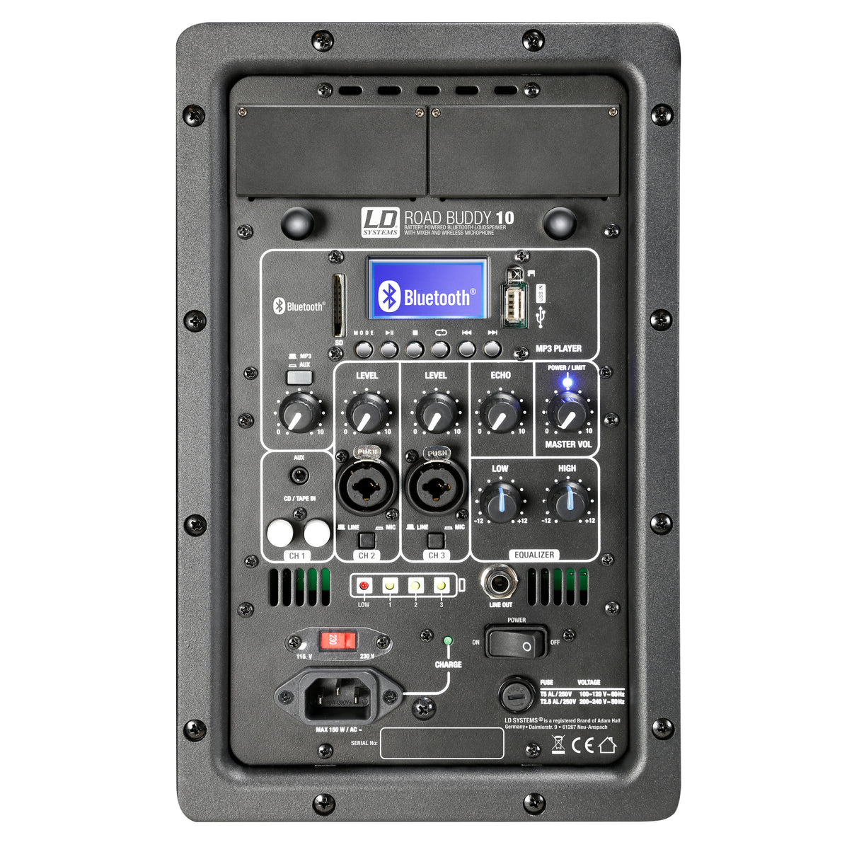 LD Systems ROADBUDDY 10 BASIC - Batteridriven Bluetooth-högtalare med mixer