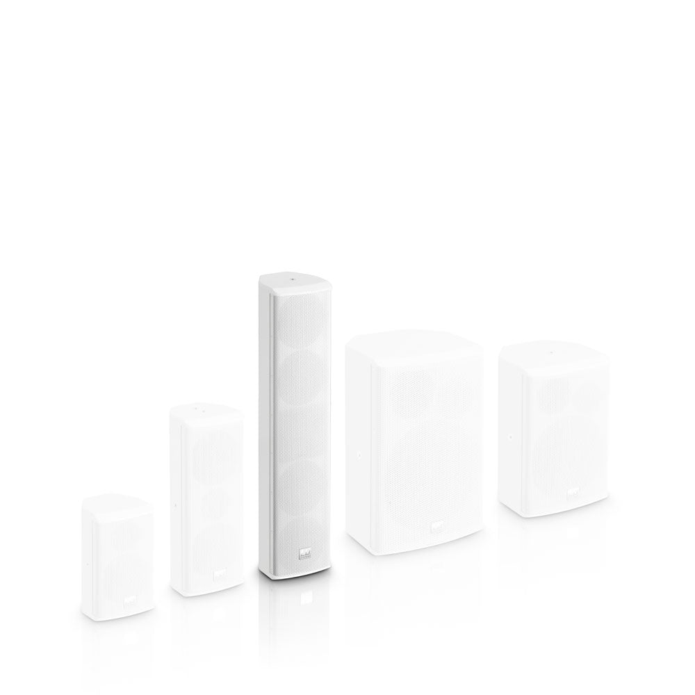 LD Systems SAT 442 G2 W - 4 x 4" passiv installationshögtalare, vit