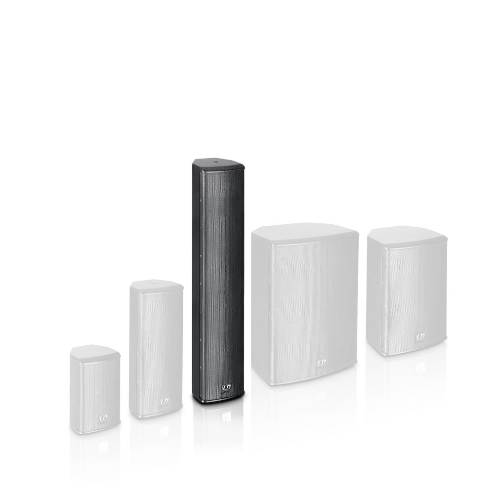 LD Systems SAT 442 G2 - 4 x 4" passiv installationshögtalare, svart