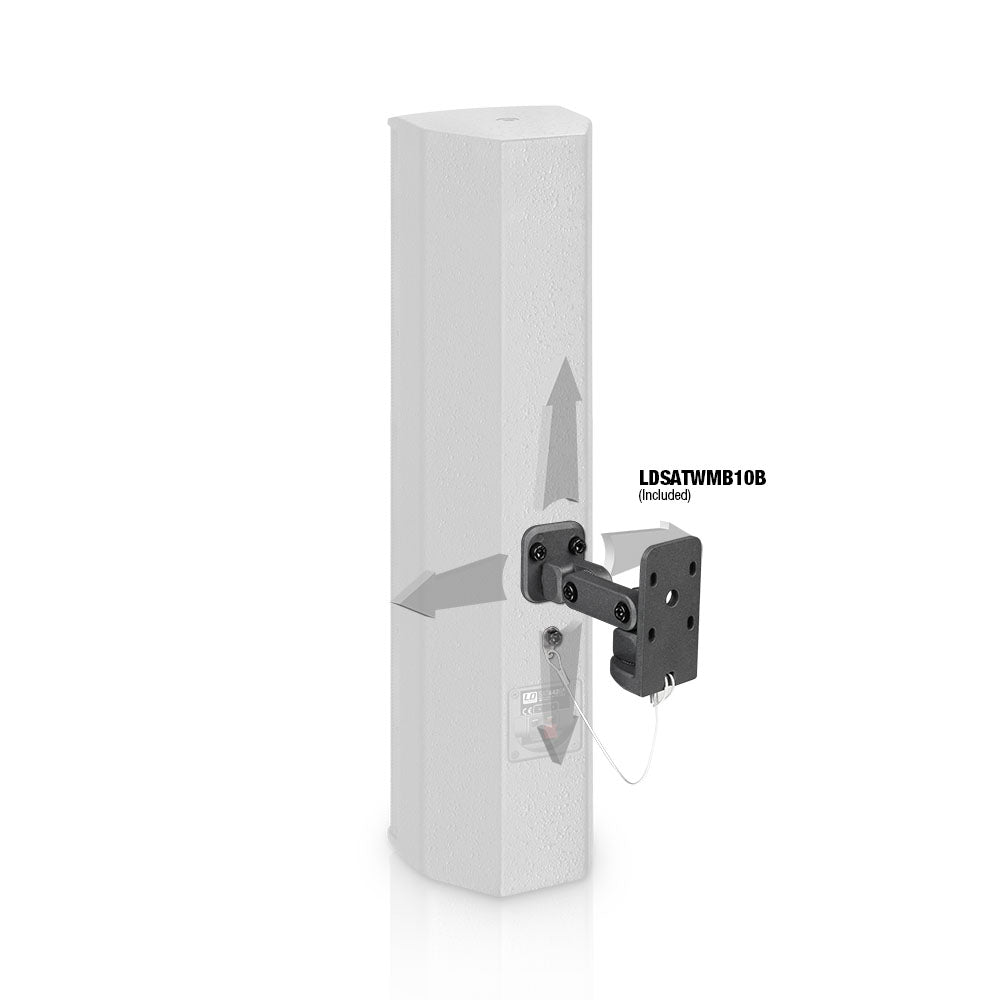 LD Systems SAT 442 G2 - 4 x 4" passiv installationshögtalare, svart