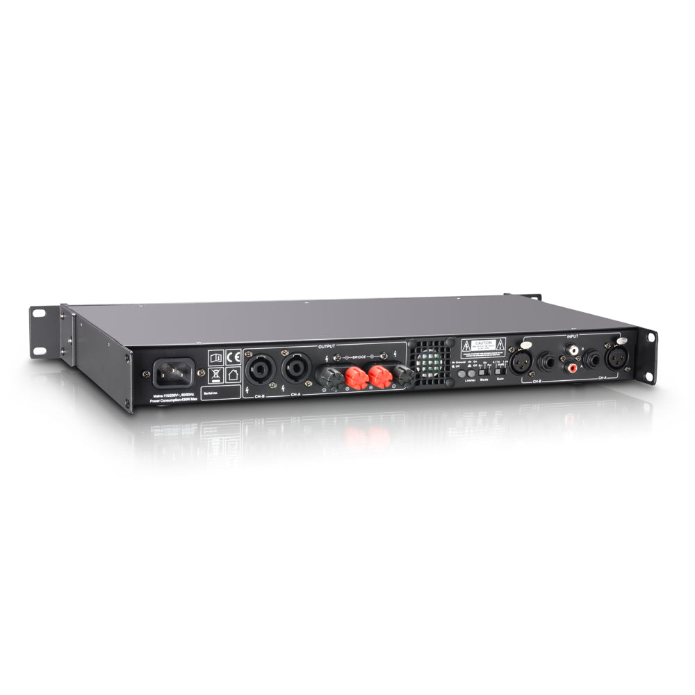 LD Systems XS 400 effektförstärkare (2x100W, 8 Ohm)
